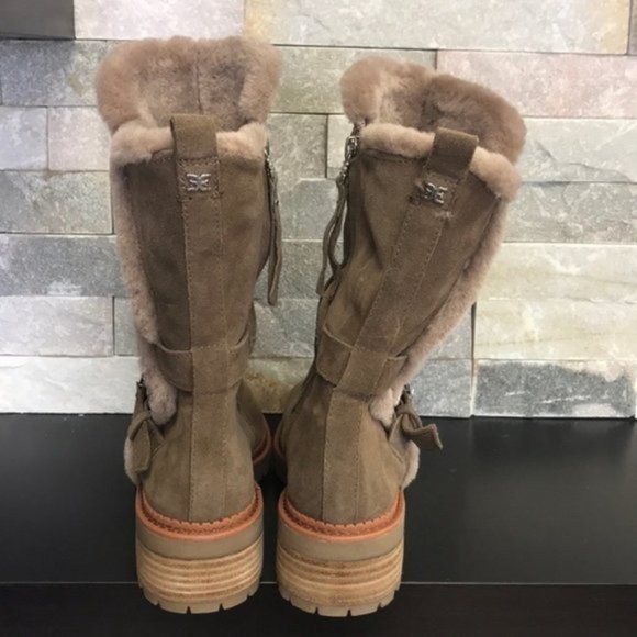 Sam Edelman Jailyn Faux Fur-Lined Suede Boots - Picture 8 of 11